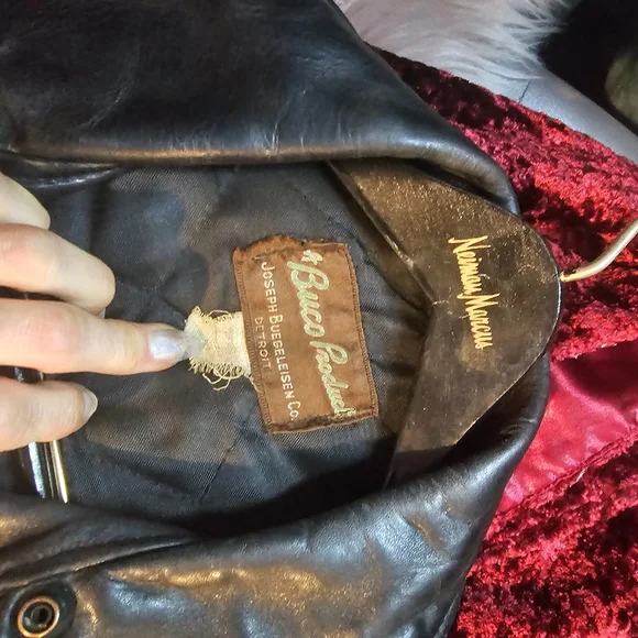 Original Buco leather biker jacket circa 1950's!